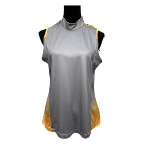Adidas High Neck Climacool Sleeveless Top Gray